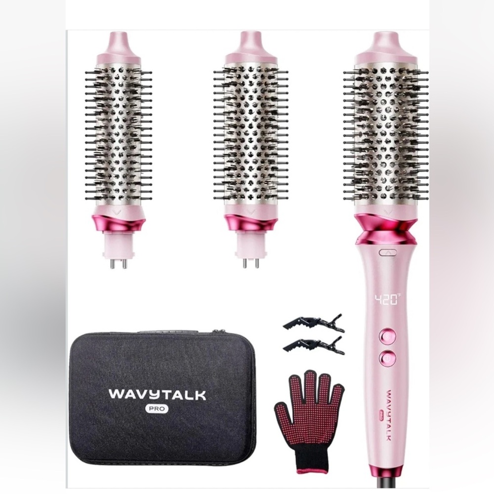 Wavytalk Pink Hair Styling Tool Set